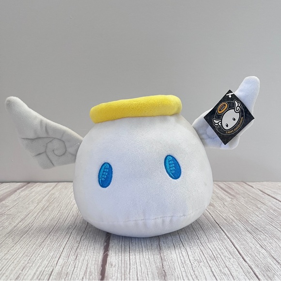 Summoners War White Light Angelmon Monster Angels Plush Doll Toy Japan 6"Hx10W" - Picture 1 of 11
